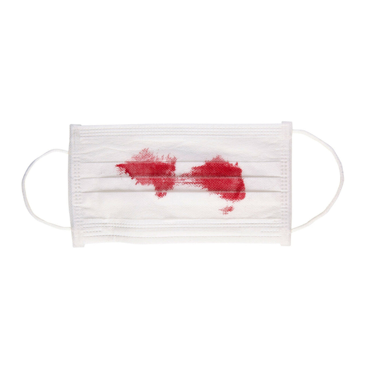Op deze afbeelding zie je een Accessoires, van het merk Widmann. Chirurg Mondmasker Met Bloed