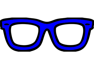 Lunettes bleues