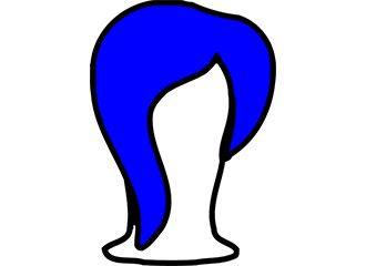 Perruques bleues