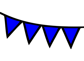 Guirlandes bleues