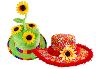 Chapeaux à fleurs