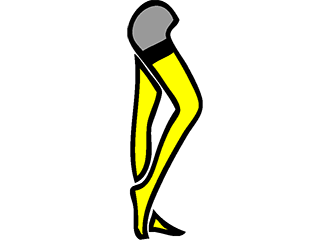 Bas jaunes