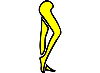 Collants jaunes