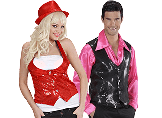 Gilets sans manches scintillants