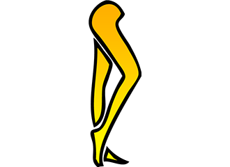 Collants dorés