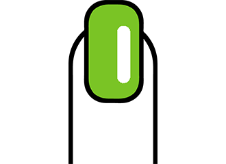 Faux ongles verts