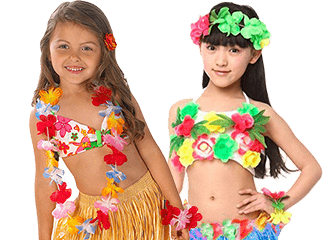 Tenues hawaïennes pour filles