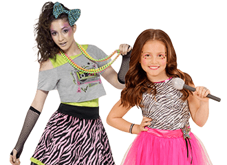 Tenues années 80 pour filles