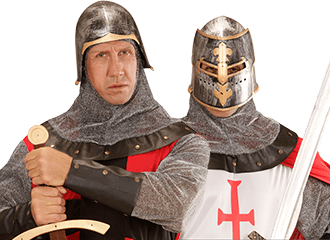 Casques de chevalier