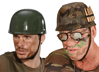 Casques de soldat