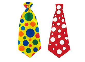 Cravates à pois