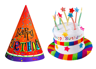 Chapeaux d'anniversaire