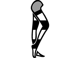 Bas noir & blanc