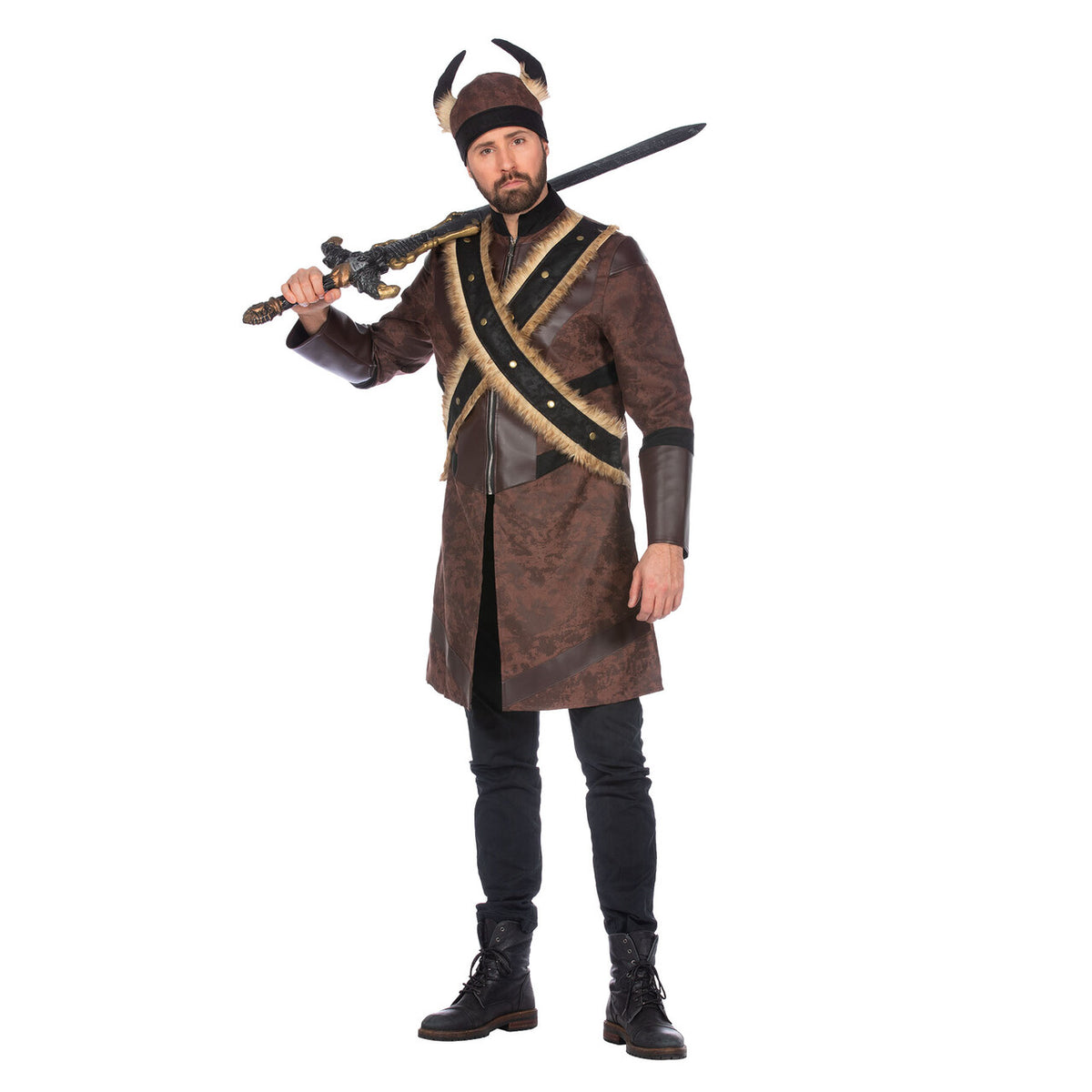 Op deze afbeelding zie je een Kostuums, van het merk Wilbers. Viking Woesteling Man Kostuum