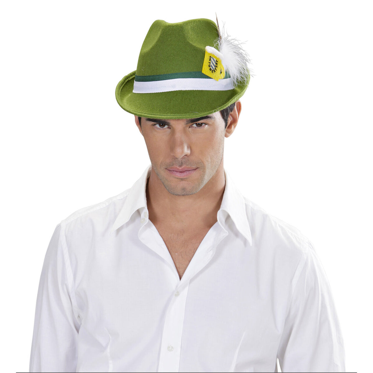 Op deze afbeelding zie je een Accessoires, van het merk Widmann. Beiers Hoedje Bayern Met Veer