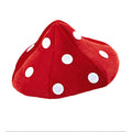 Chapeau De Champignon Rouge à Pois Blancs