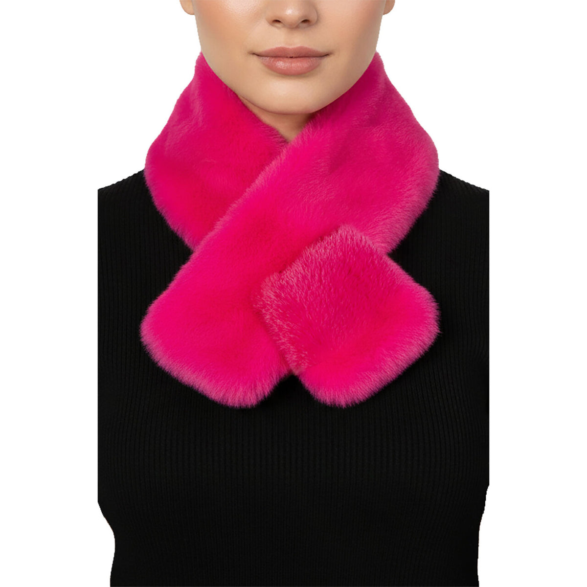 Op deze afbeelding zie je een Accessoires, van het merk Wilbers. Sjaal Bont Roze