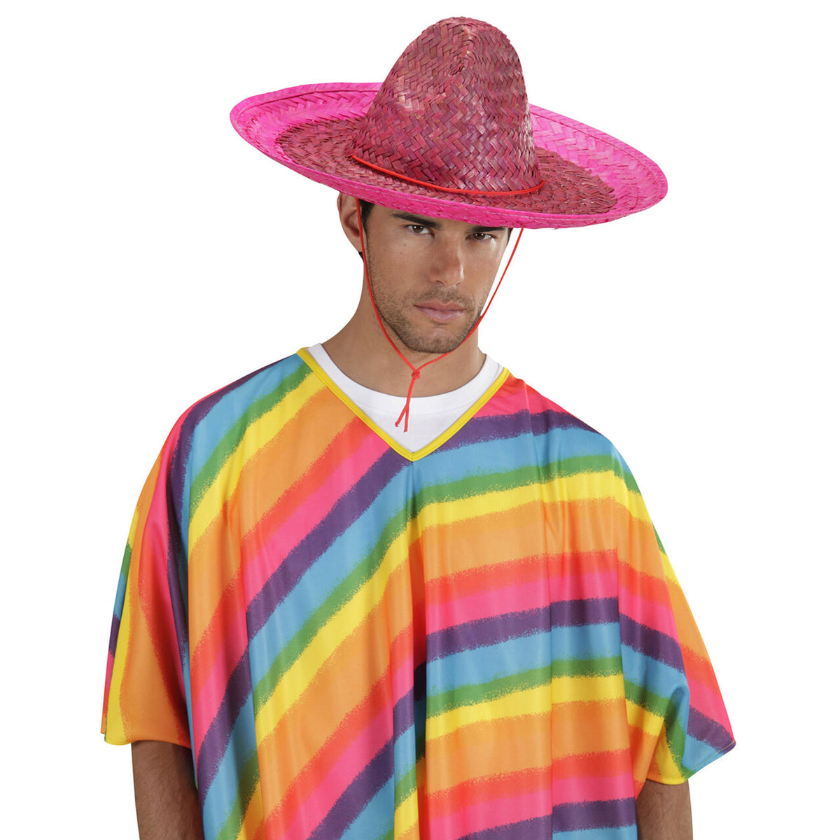 Op deze afbeelding zie je een Accessoires, van het merk Widmann. Sombrero Roze 48 Cm