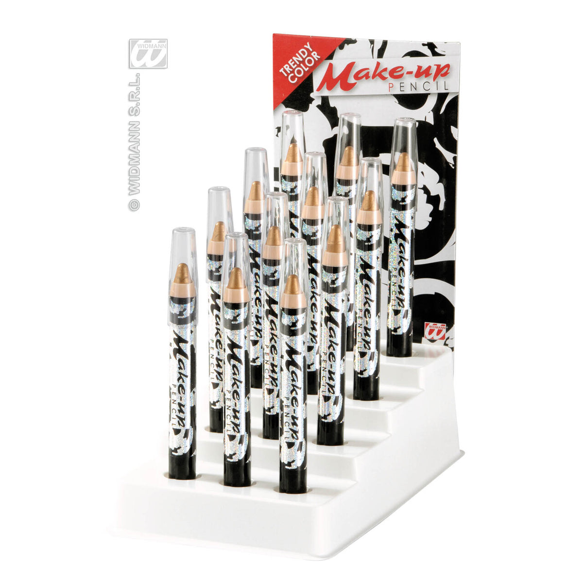 Op deze afbeelding zie je een Accessoires, van het merk Widmann. Make-Up Potlood Goud