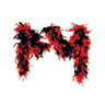 Boa Deux Couleurs Noir Rouge 180 Cm