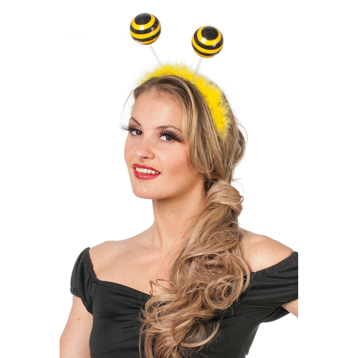 Op deze afbeelding zie je een Accessoires, van het merk Wilbers. Haarband Blij Om Een Bij Te Zijn