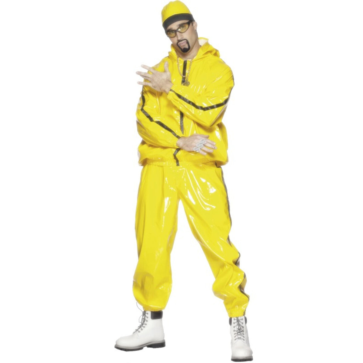 Op deze afbeelding zie je een Kostuums, van het merk Smiffy's. Ali G Kostuum Geel Man