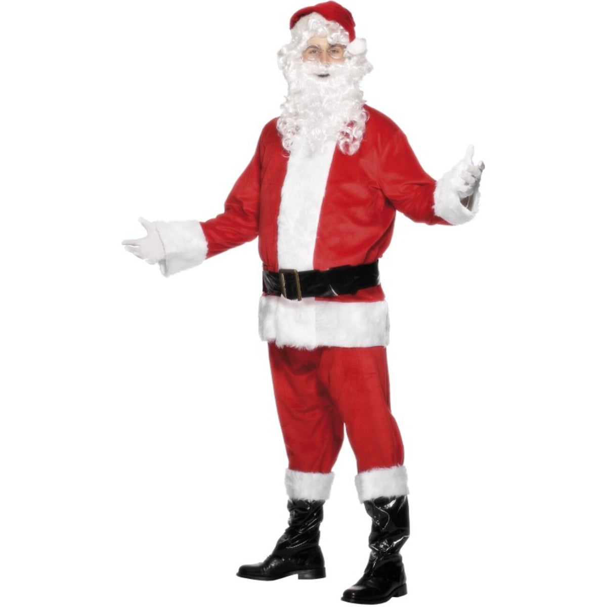 Op deze afbeelding zie je een Kostuums, van het merk Smiffy's. Traditionele Kerstman Kostuum