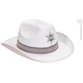 Chapeau De Shérif Blanc