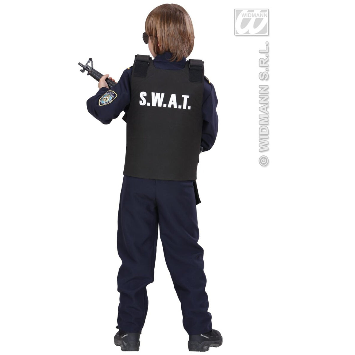 Op deze afbeelding zie je een Accessoires, van het merk Widmann. S.w.a.t. Vest Kind