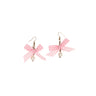 Boucles Doreilles Perles Avec Nœud Vichy Rose