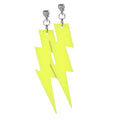 Boucles Doreilles Éclair Néon Jaune