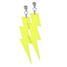 Boucles Doreilles Éclair Néon Jaune