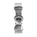 Ceinture Argentée Élastique Avec Boucle