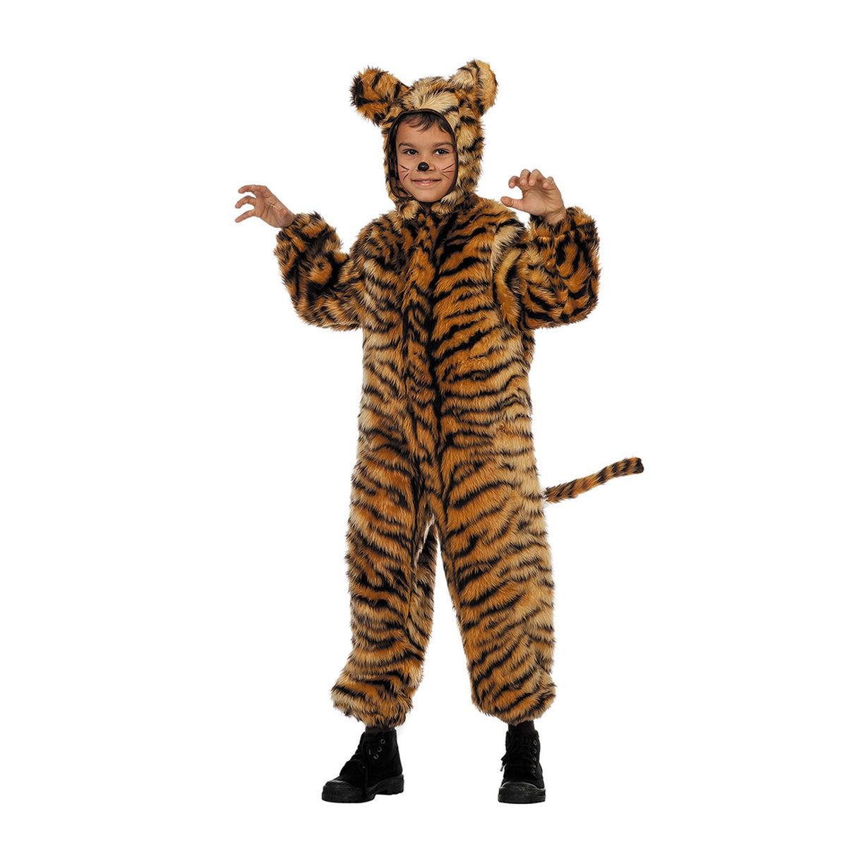 Op deze afbeelding zie je een Kostuums, van het merk Wilbers. Tinus De Tijger Borg Kind Kostuum