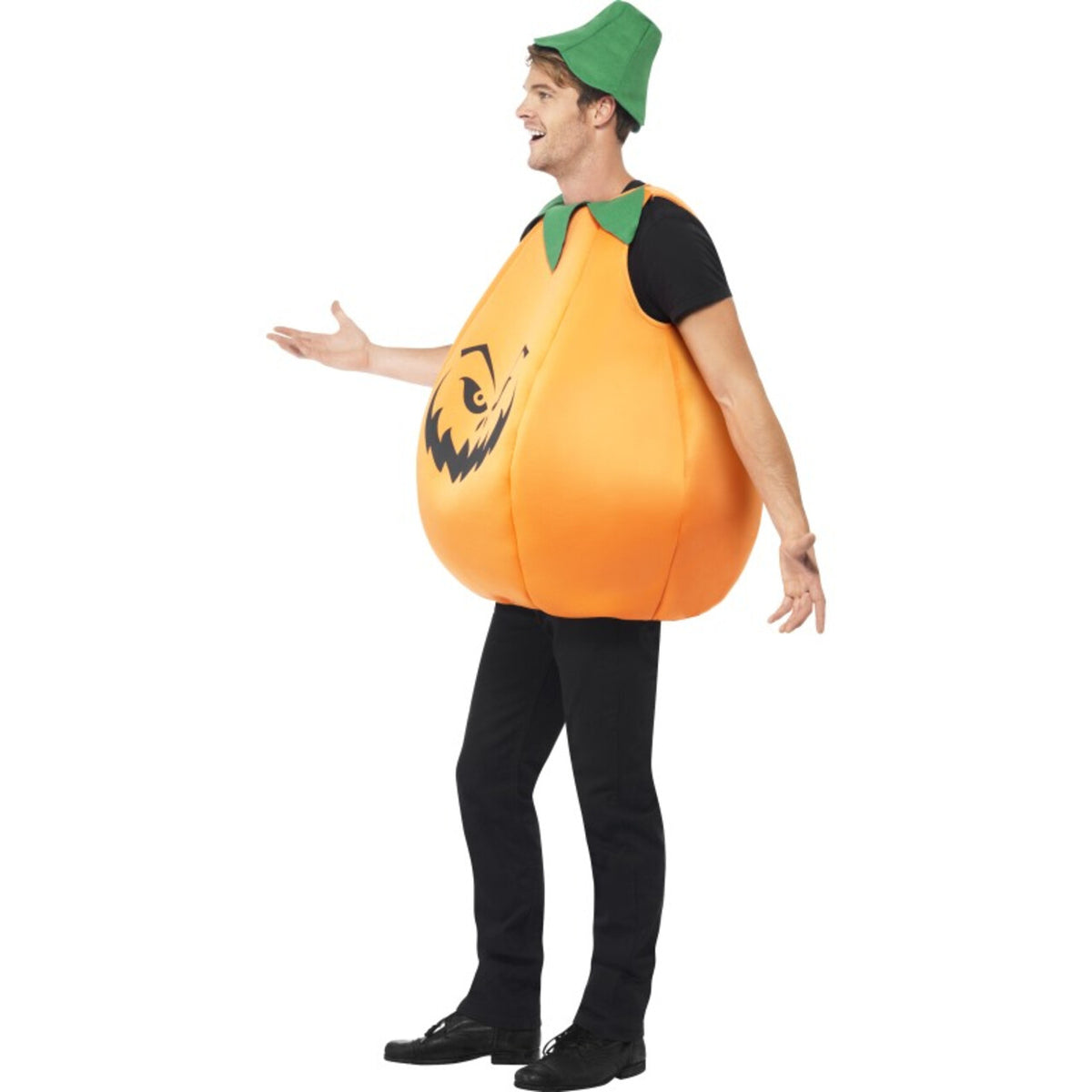 Op deze afbeelding zie je een Kostuums, van het merk Smiffy's. Pompoen Volwassen Kostuum Man