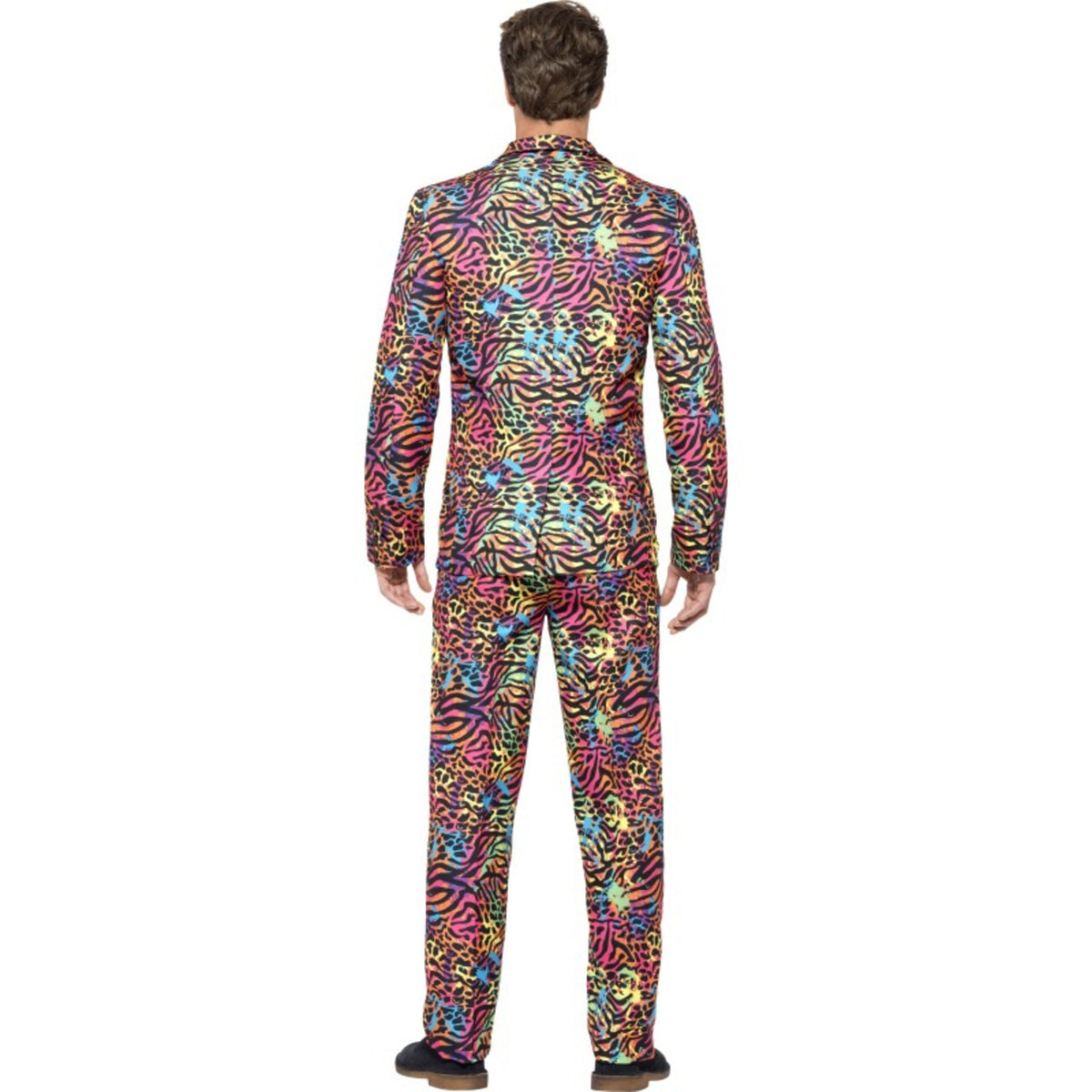 Op deze afbeelding zie je een Kostuums, van het merk Smiffy's. Neon Chique Herenkostuum Man Kostuum