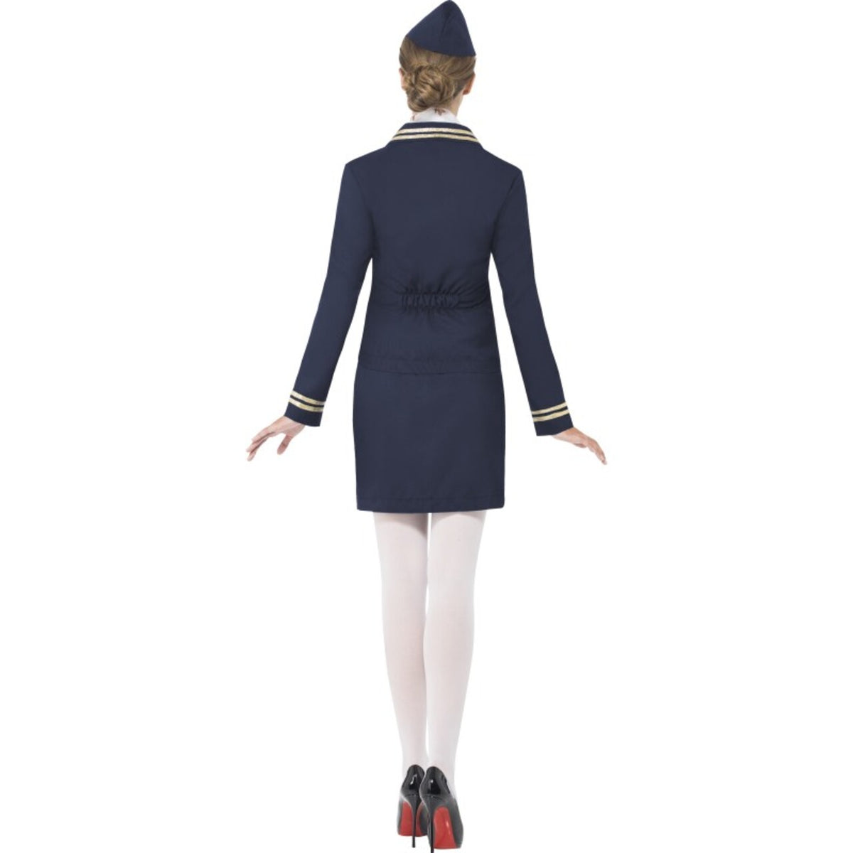 Op deze afbeelding zie je een Kostuums, van het merk Smiffy's. Stacey Stewardess Vrouw Kostuum