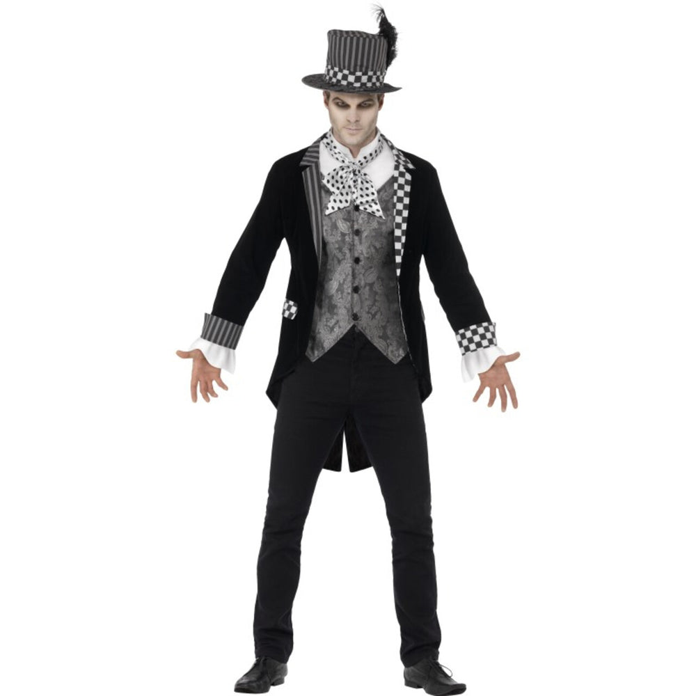 Op deze afbeelding zie je een Kostuums, van het merk Smiffy's. Luxe Dark Hatter Man Kostuum