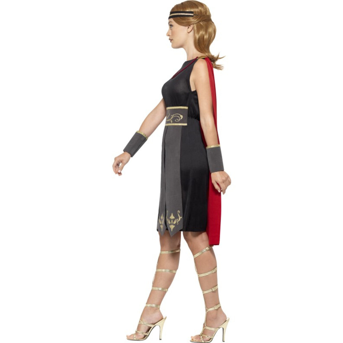 Op deze afbeelding zie je een Kostuums, van het merk Smiffy's. Romeinse Gladiator Emma Vrouw Kostuum