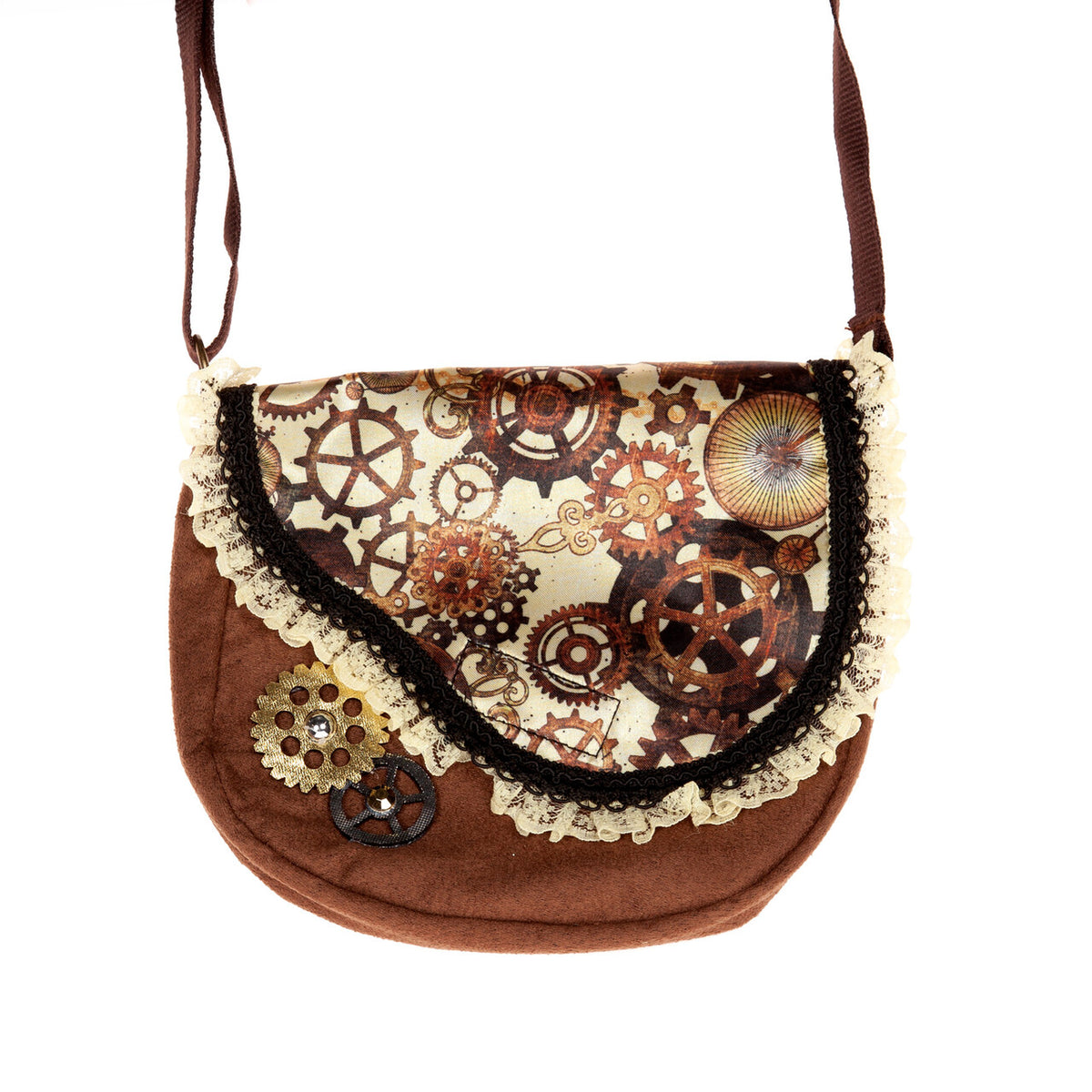Op deze afbeelding zie je een Accessoires, van het merk Wilbers. Tas Steampunk Stijl Bruin