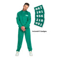 Squid Game Deelnemer Trainingspak Groen Met 5 Badges Volwassene Unisex