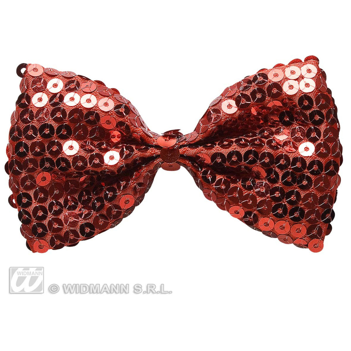 Op deze afbeelding zie je een Accessoires, van het merk Widmann. Vlinderstrik Pailletten Rood