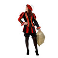 Costume De Dame Rayé Rouge Foncé Costume Femme
