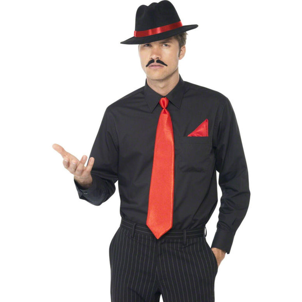 Op deze afbeelding zie je een Accessoires, van het merk Smiffy's. Instant Gangster Kit Red