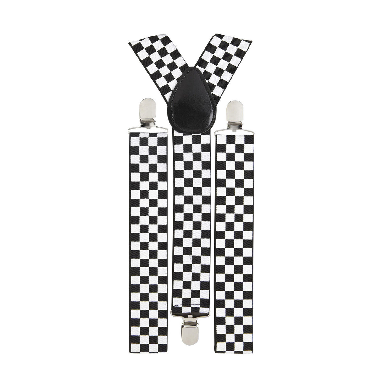 Op deze afbeelding zie je een Accessoires, van het merk Widmann. Bretels Zwart / Wit Geblokt