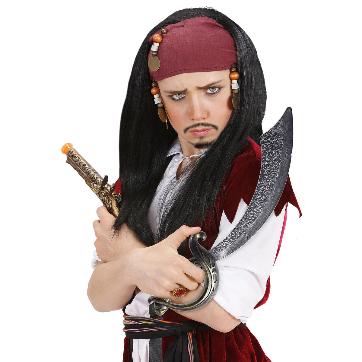 Op deze afbeelding zie je een Accessoires, van het merk Widmann. Zwaard Piraat Woeste Zee