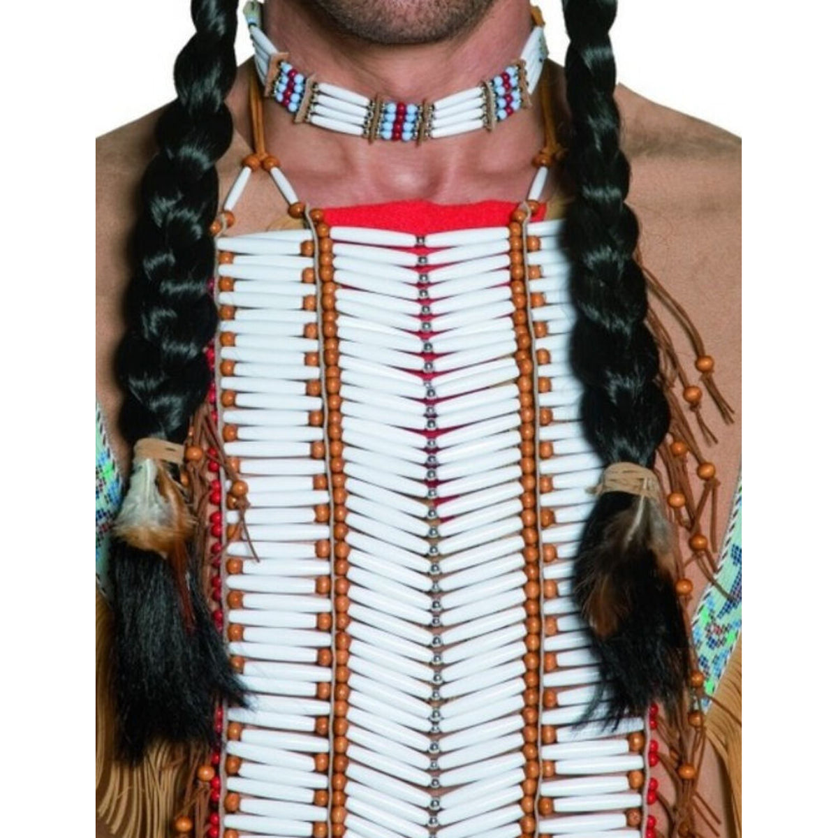 Op deze afbeelding zie je een Accessoires, van het merk Smiffy's. Western Authentieke Indiaanse Borstplaat Volwassen