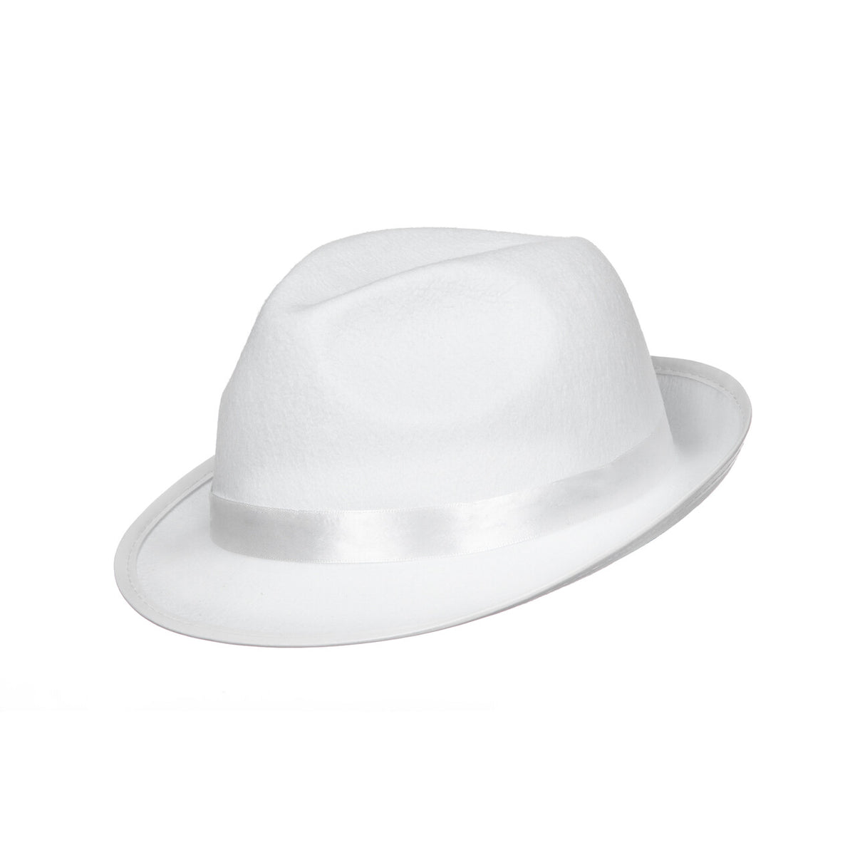 Op deze afbeelding zie je een Accessoires, van het merk Wilbers. Jaren 20 Hoed Wit Maffia Baas