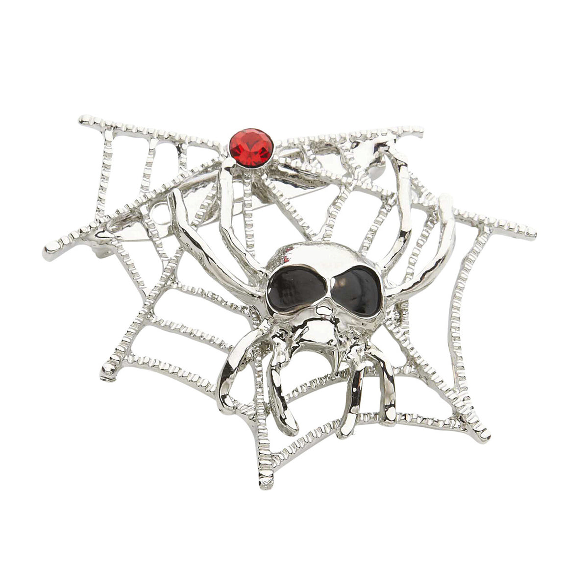 Op deze afbeelding zie je een Accessoires, van het merk Widmann. Broche Spinnenweb Met Spin