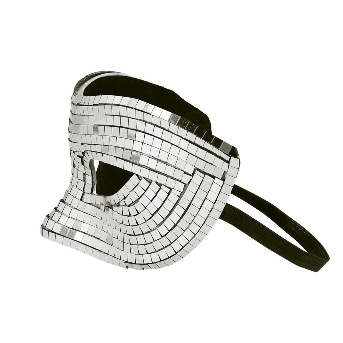 Op deze afbeelding zie je een Accessoires, van het merk Boland. Oogmasker Disco Zilver